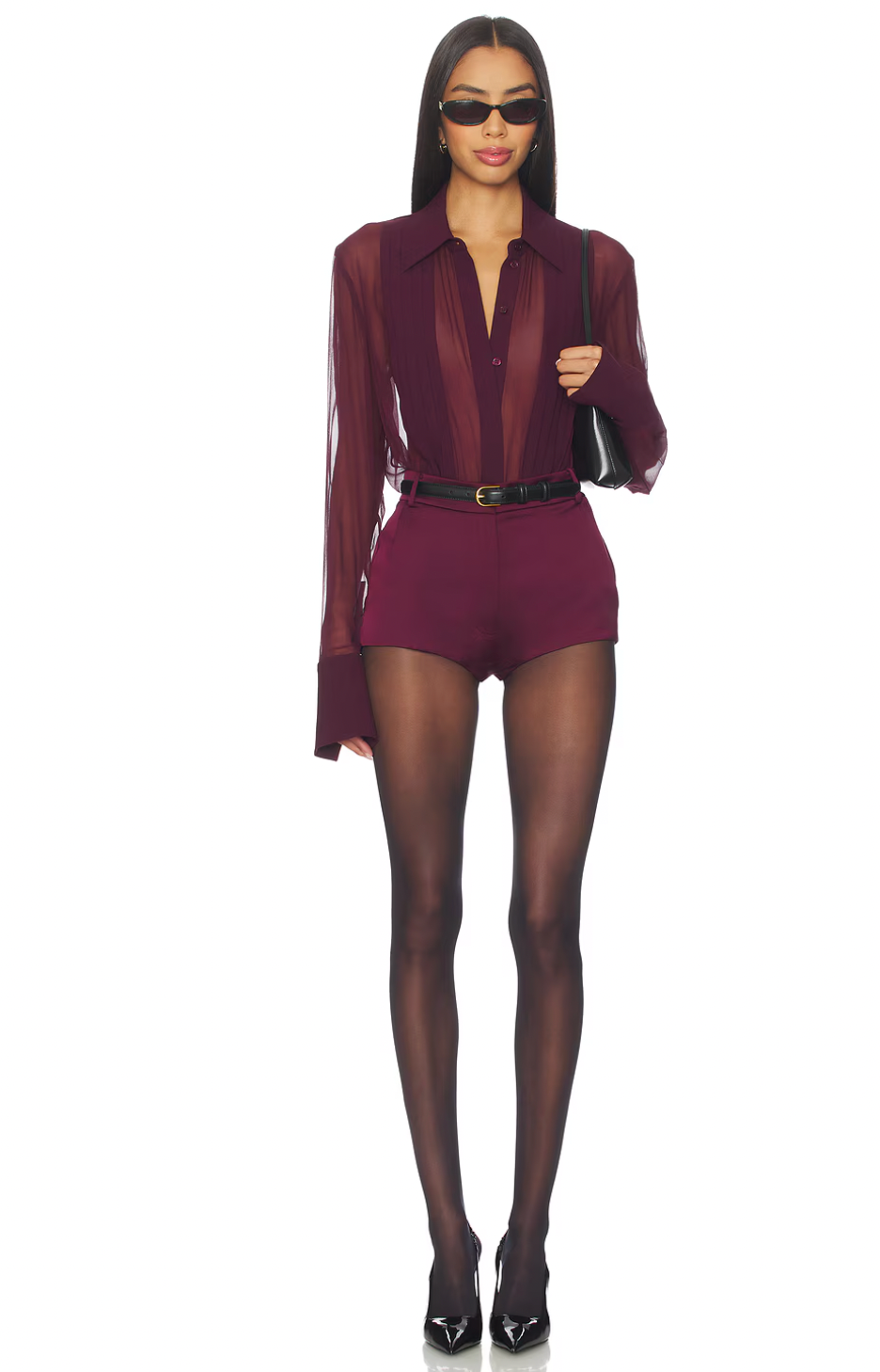 Sheer Authority Set – Burgundy